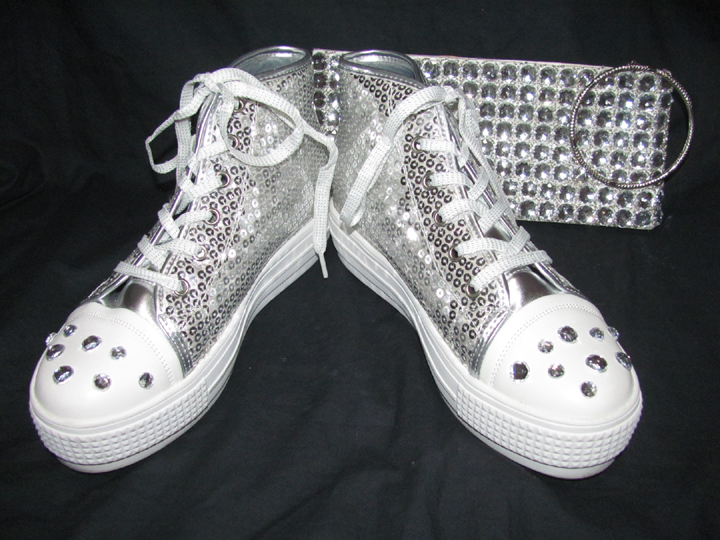 bling tennis shoes for wedding