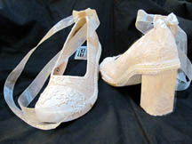 Lacy Comfortable Canvas Wedding Shoes