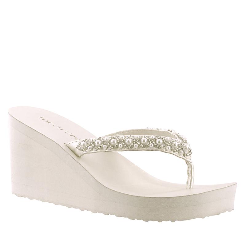 platform wedding flip flops