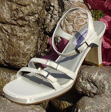 Light Ivory Closeout Bridal Sandals for Weddings