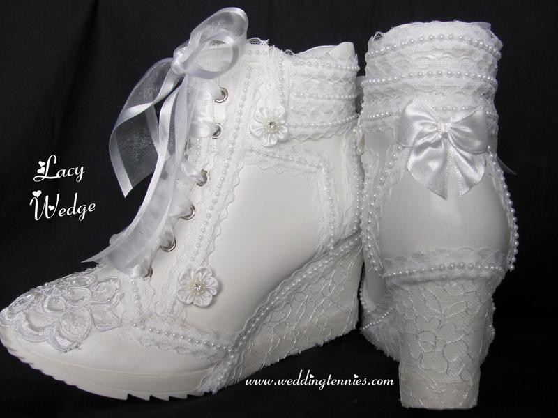 wedding tennis shoes heels