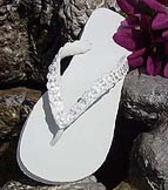 Light Ivory Bridal Flip Flops  for weddings